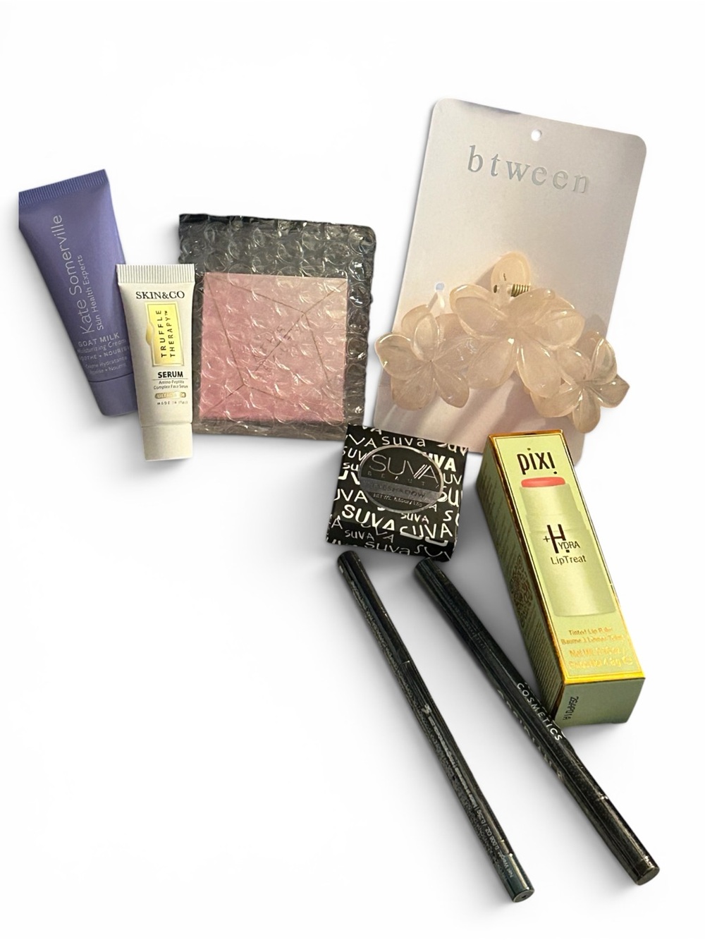 Pixi H2O LipTreat Lipstick & Assorted Beauty Set in Pink and hair clip